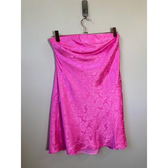 NEW‎ NWT Show Me Your Mumu Taylor Tube Mini Dress Pink Rose Size XS - Picture 5 of 8